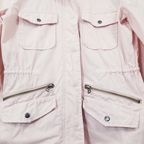 Lilly Aldridge for Velvet Light Pink Utility Lightweight Jacket Multi Pockets - Picture 8 of 11